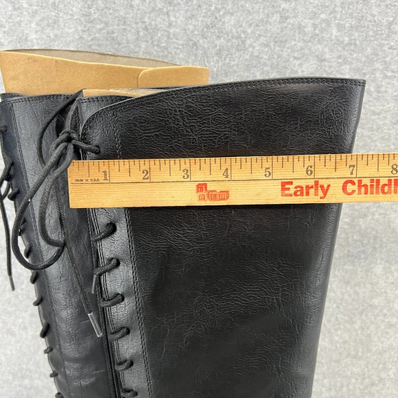 Euro Soft Women's Black Lace-Up Knee-High Boots New - Picture 8 of 9